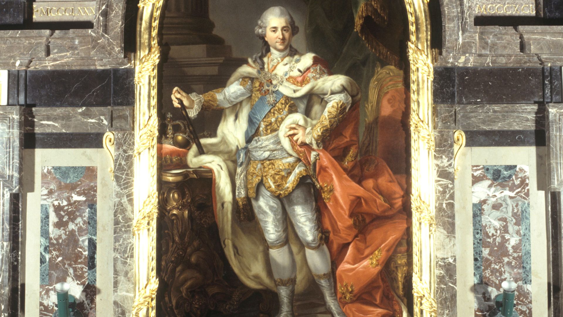 Portret ostatniego króla Polski Stanisława Augusta Poniatwskiego (fot. PAP)