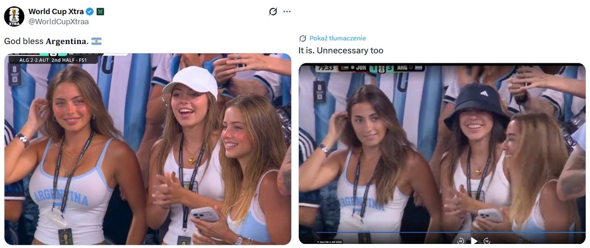 Kibicki Argentyny (fot. X.com)