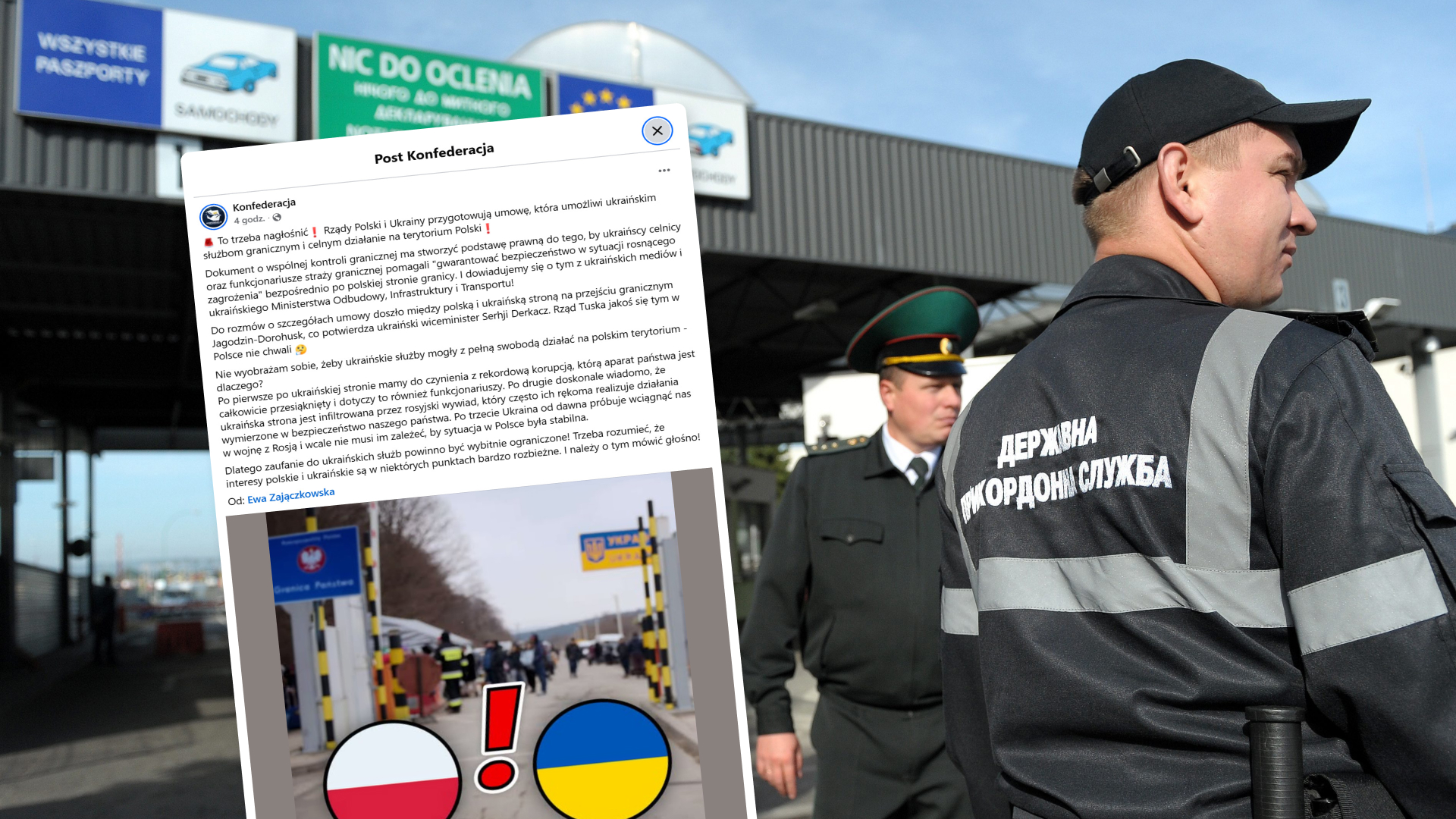 Zajączkowska-Hernik znów straszy. Tym razem ukraińskimi celnikami 
