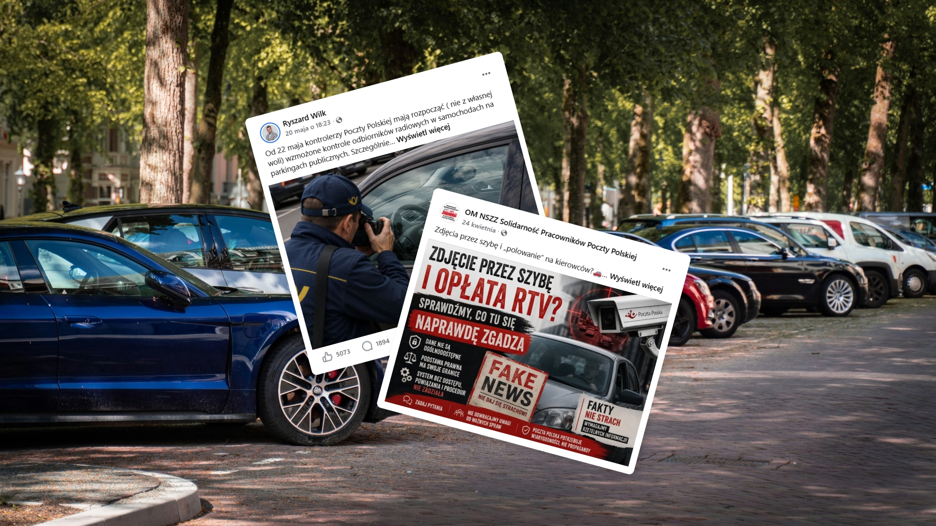 Kontrolerzy Poczty robią zdjęcia radia w samochodach? 