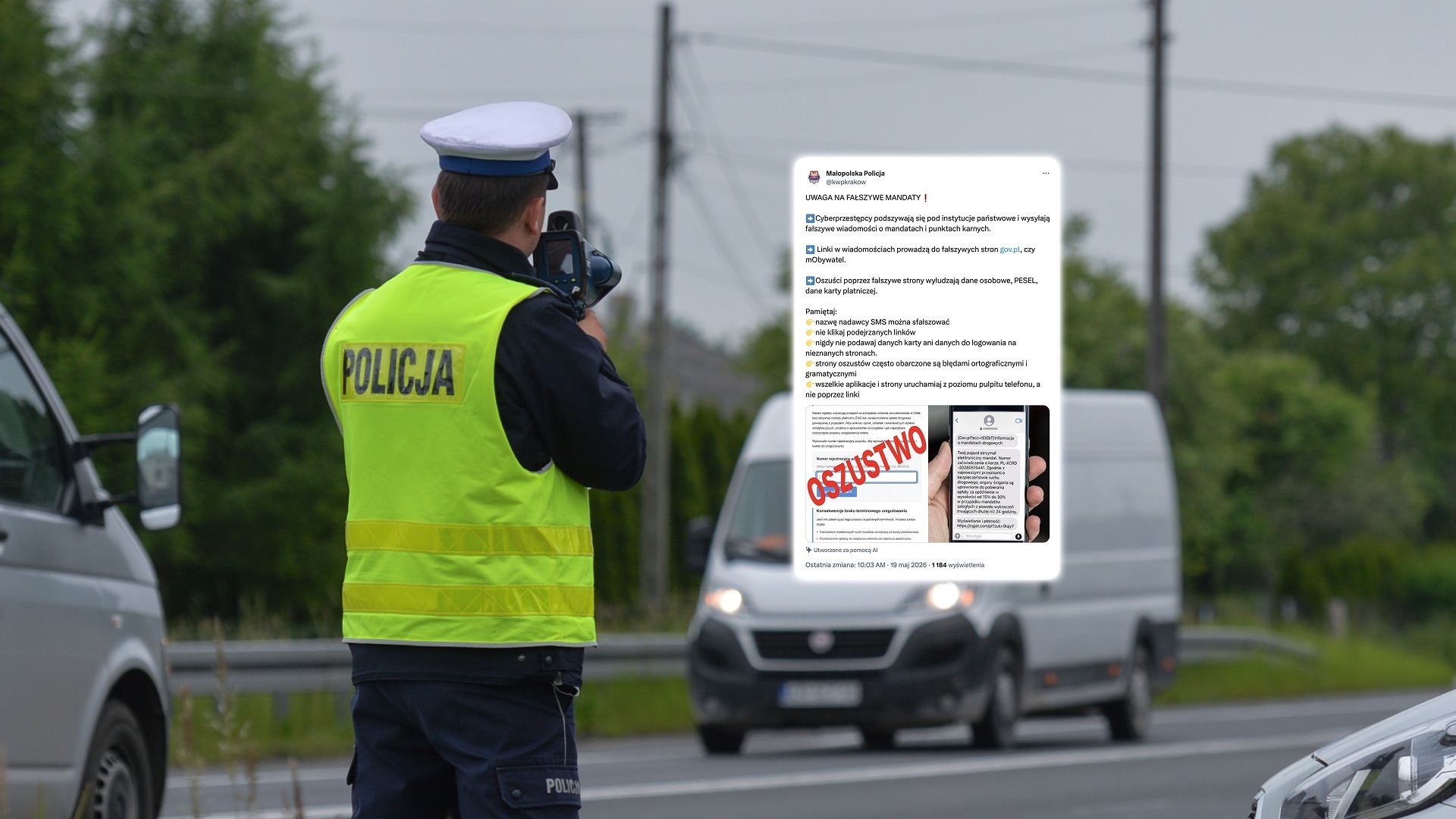 Policja ostrzega przed fałszywymi mandatami