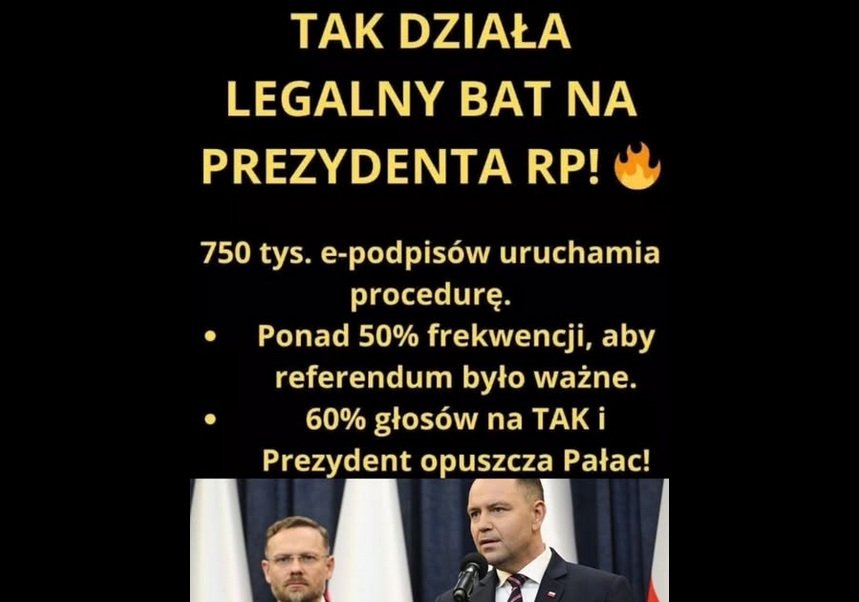 Post dot. referendum ws. Karola Nawrockiego (fot. Facebook)