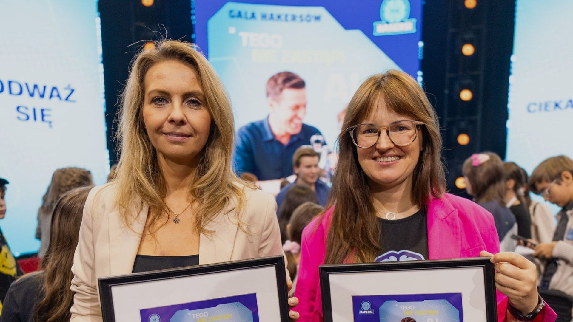 Agnieszka Gola Członek Zarządu Fundacji TVP,  Iwona Duda Prezeska Fundacji Sarigato (fot. Fundacja Sarigato)