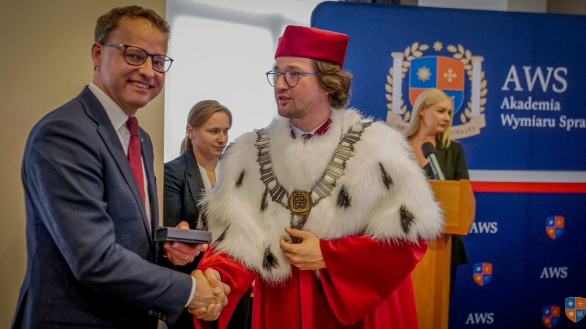 Marcin Romanowski i Michał Sopiński (fot. Akademia Wymiaru Sprawiedliwości)