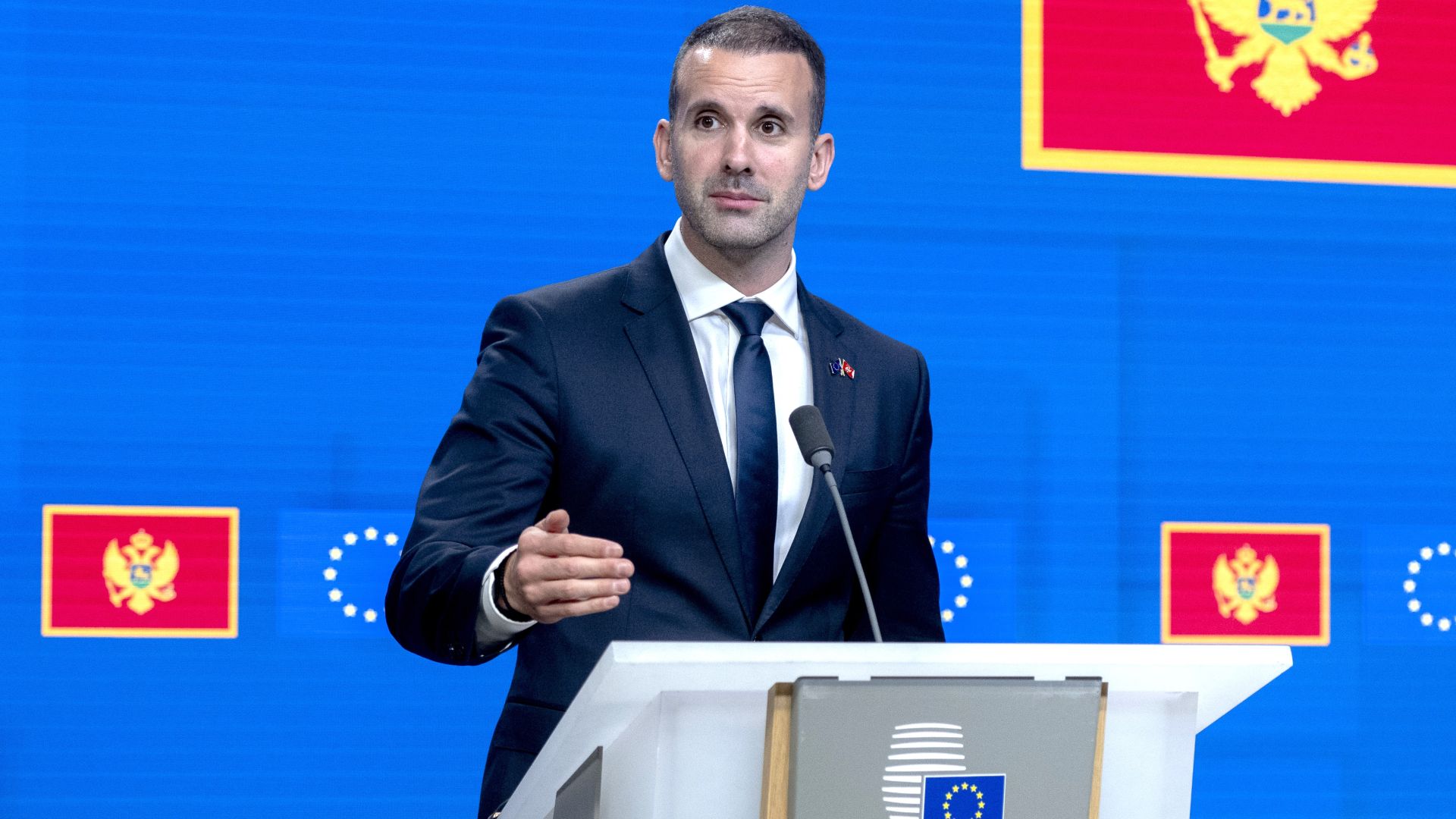 Premier Czarnogóry Milojko Spajić (fot. D.Gnap/NurPhoto/Getty Images)