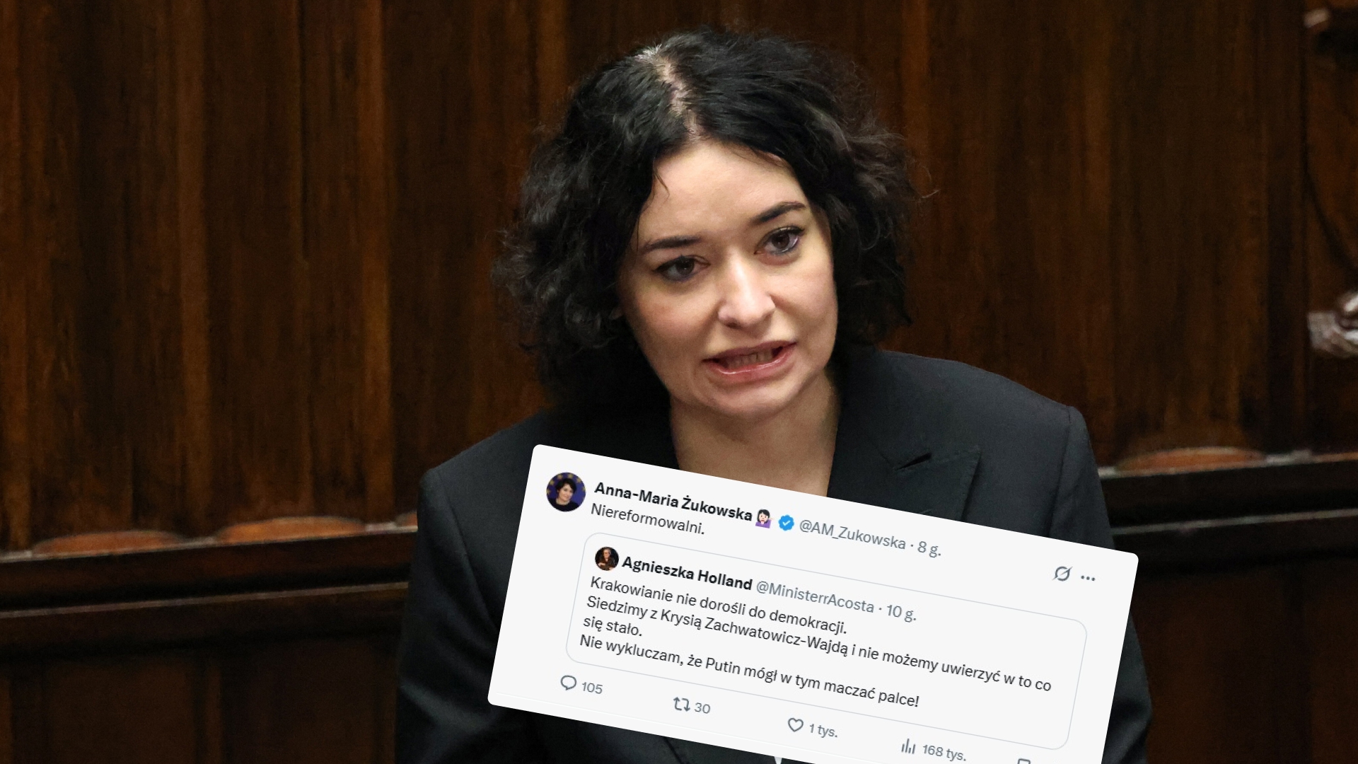 Fake konto Agnieszki Holland. Nabrali się nawet politycy