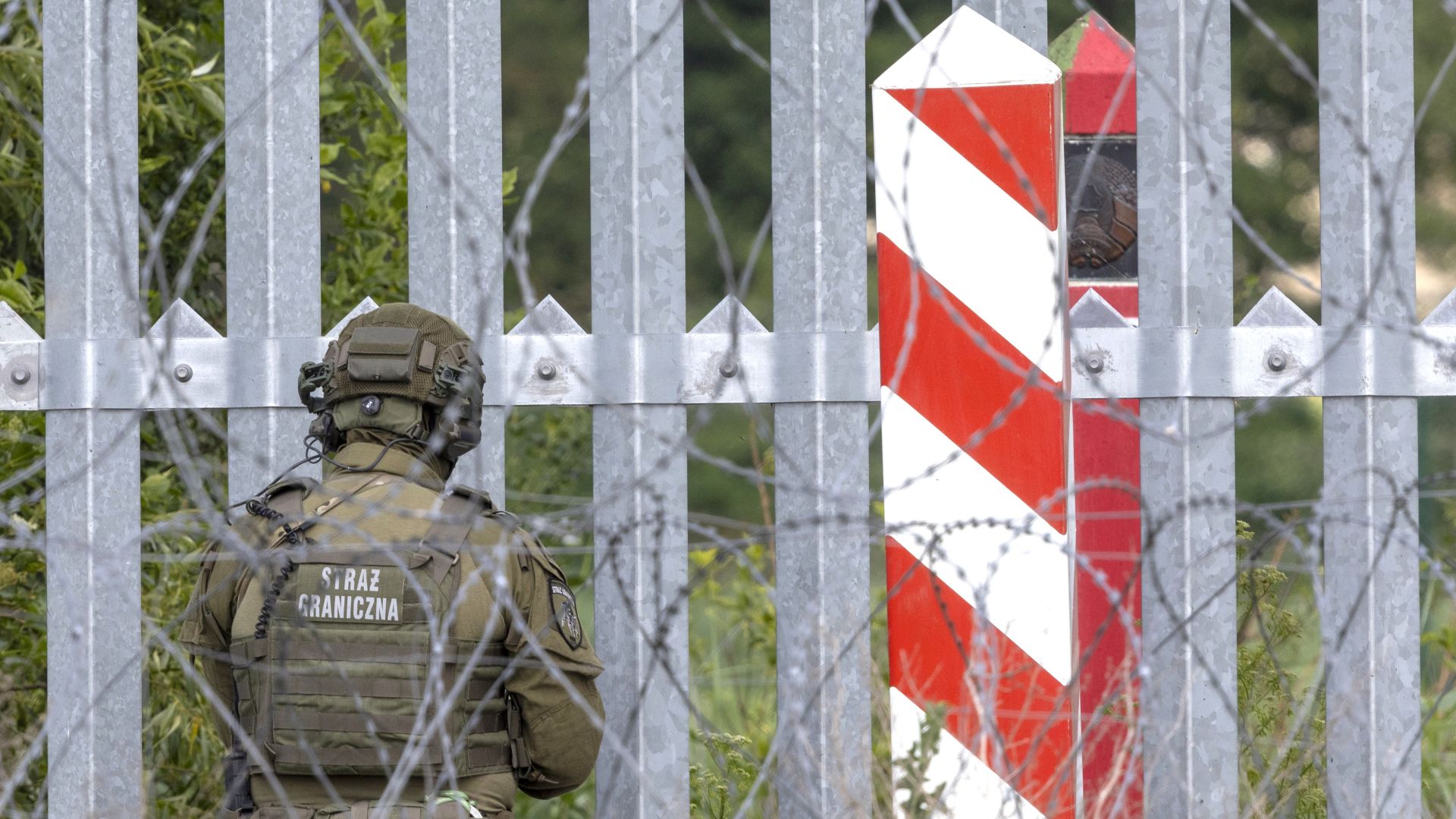 Granica polsko-białoruska w Ozieranach Małych fot. Andrzej Iwanczuk/NurPhoto/Getty Images