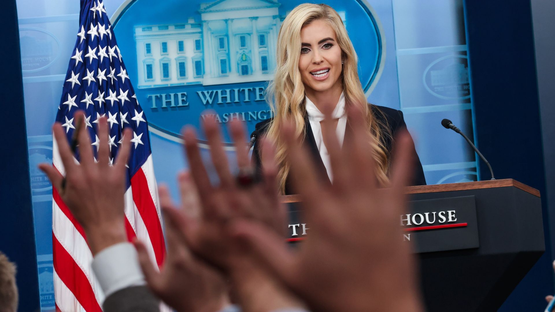 Katie Zacharia z prezydentem Trumpem (fot Getty Images)