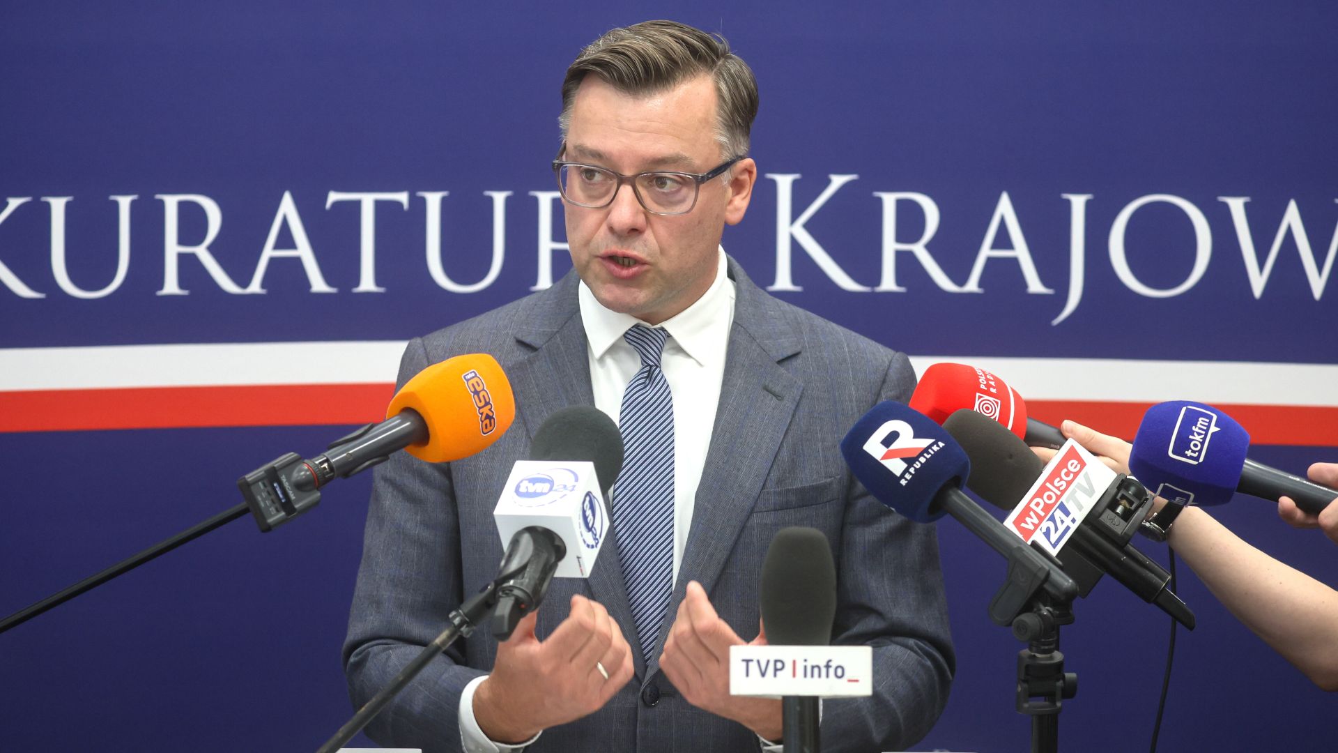 Rzecznik prasowy Prokuratury Krajowej, prokurator Przemysław Nowak  fot. PAP/Leszek Szymański