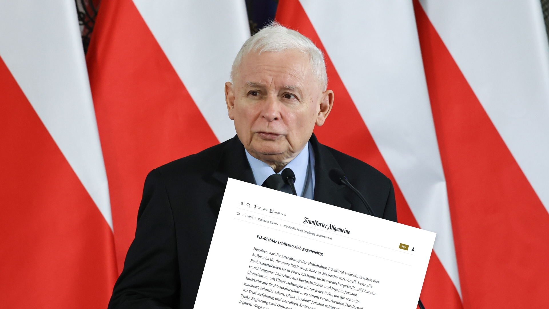 Jarosław Kaczyński przypisuje niemieckiej gazecie słowa, które nie padły