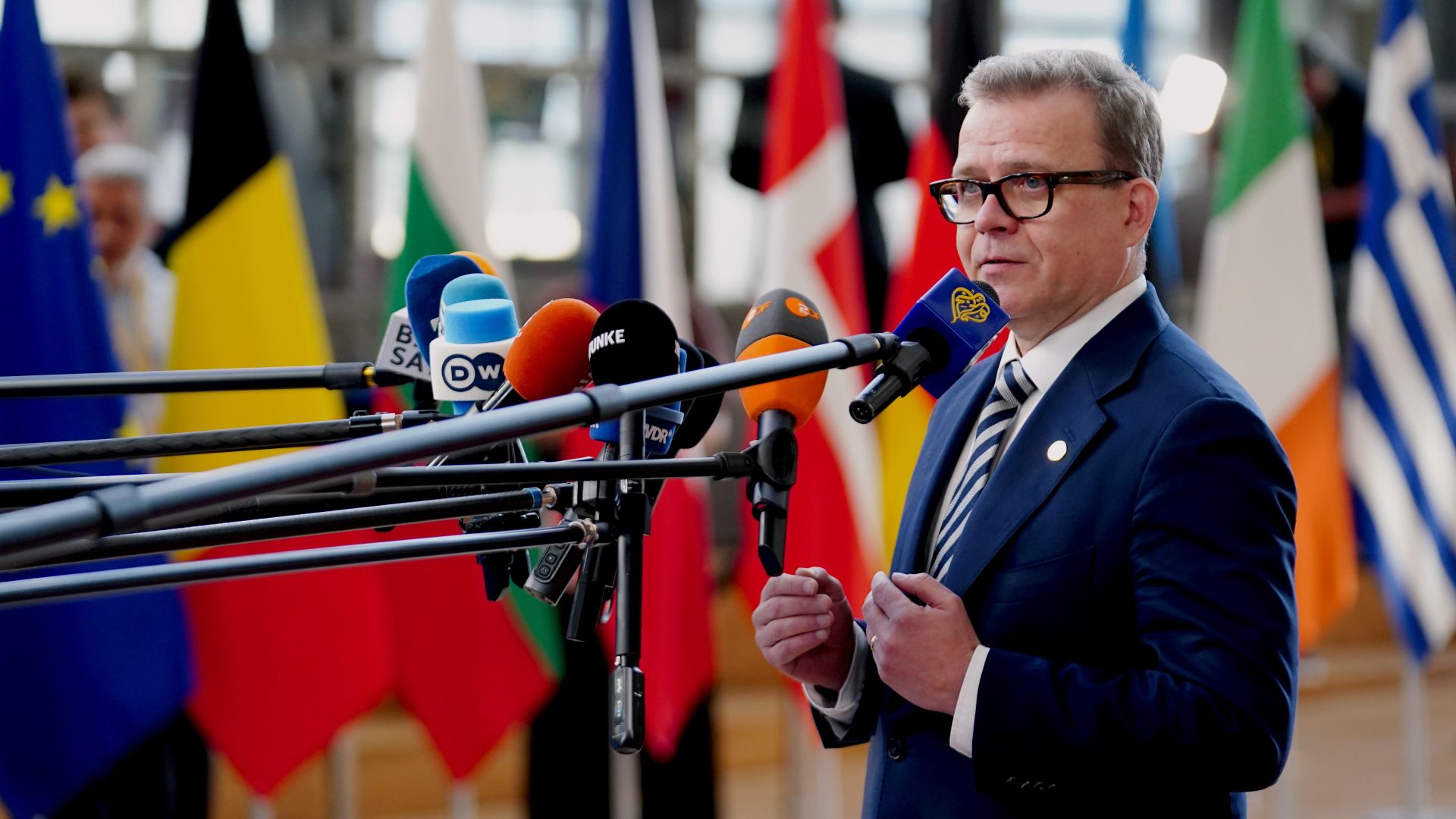 Premier Finlandii Petteri Orpo (fot. Pier Marco Tacca/Getty Images)