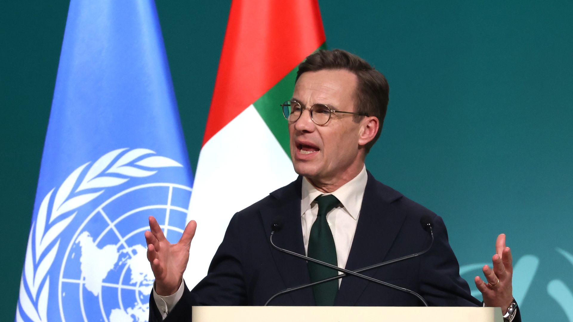 Ulf Kristersson fot.  Sean Gallup/Getty Images