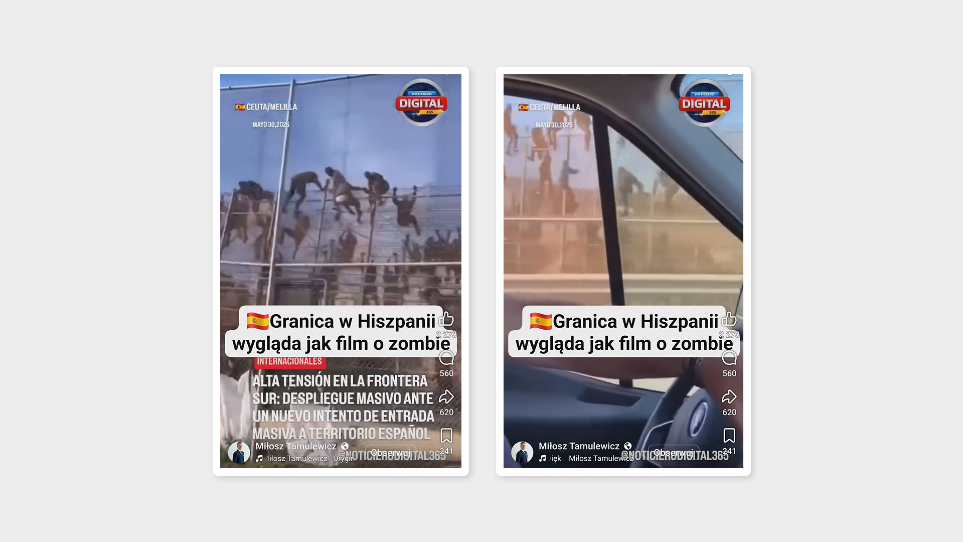 fot. Screeny nagrania zamieszczonego przez Miłosza Tamulewicza, źródło: Facebook