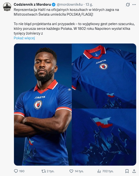 Koszulki reprezentacji Haiti (fot. X.com)